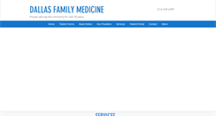 Desktop Screenshot of dallasfamilymedicine.com