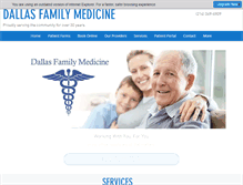 Tablet Screenshot of dallasfamilymedicine.com
